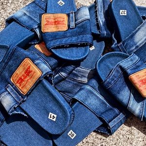 Denim slides